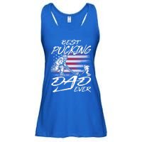 Best Pucking Dad Ever Hockey FatherS Day Gift Funny Gift Ladies Essential Flowy Tank