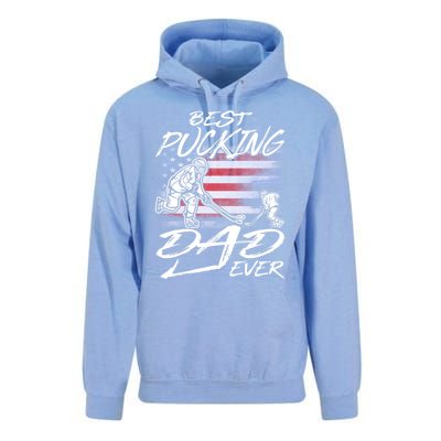 Best Pucking Dad Ever Hockey FatherS Day Gift Funny Gift Unisex Surf Hoodie