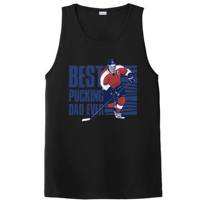 Best Pucking Dad Ever Cute Gift PosiCharge Competitor Tank