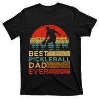 Best Pickleball Dad Ever Vintage Pickleball Father's Day T-Shirt