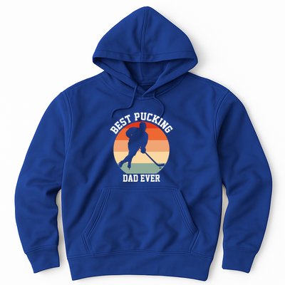 Best Pucking Dad Ever Hockey Retro Hockey Player S Meaningful Gift Hoodie