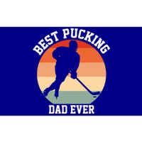 Best Pucking Dad Ever Hockey Retro Hockey Player S Meaningful Gift Bumper Sticker