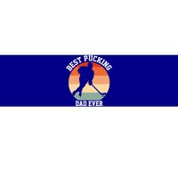 Best Pucking Dad Ever Hockey Retro Hockey Player S Meaningful Gift Bumper Sticker