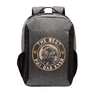 Best Pug Dad Ever Black Pugs Owner Vintage Dog Lover Vector Backpack