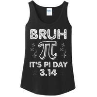 Bruh Pi Day 3.14 Pi Symbol Funny Pi Day Teachers Math Lovers Ladies Essential Tank