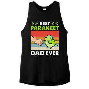 Best Parakeet Dad Ever Parakeet Pet Parakeet Owners Ladies PosiCharge Tri-Blend Wicking Tank