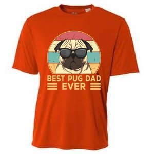 Best Pug Dad Ever Funny Pug Dog Gift For Men And Boy Cooling Performance Crew T-Shirt