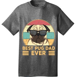 Best Pug Dad Ever Funny Pug Dog Gift For Men And Boy T-Shirt