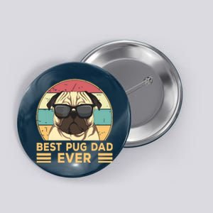 Best Pug Dad Ever Funny Pug Dog Gift For Men And Boy Button