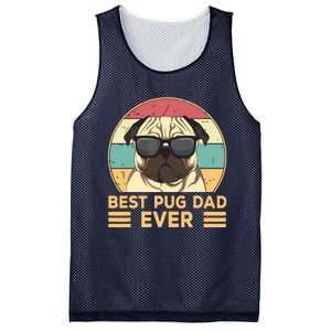 Best Pug Dad Ever Funny Pug Dog Gift For Men And Boy Mesh Reversible Basketball Jersey Tank