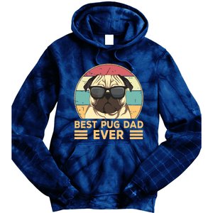 Best Pug Dad Ever Funny Pug Dog Gift For Men And Boy Tie Dye Hoodie