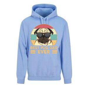 Best Pug Dad Ever Funny Pug Dog Gift For Men And Boy Unisex Surf Hoodie