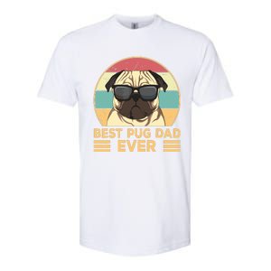 Best Pug Dad Ever Funny Pug Dog Gift For Men And Boy Softstyle CVC T-Shirt