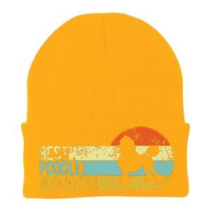 Best Poodle Dad Ever Poodle Papa Funny Poodle Owner Knit Cap Winter Beanie