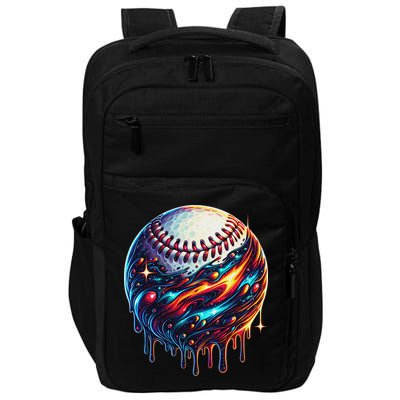 Baseball Planet Drip Baseball Drip Baseball Ice Cream Drip Impact Tech Backpack