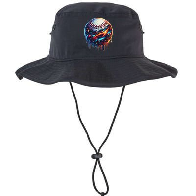 Baseball Planet Drip Baseball Drip Baseball Ice Cream Drip Bucket Hat