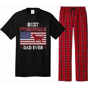 Best Pyredoodle Dad Ever American Flag Dog Dad Pajama Set