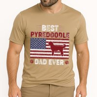 Best Pyredoodle Dad Ever American Flag Dog Dad Cooling Performance Crew T-Shirt