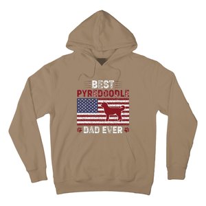 Best Pyredoodle Dad Ever American Flag Dog Dad Hoodie