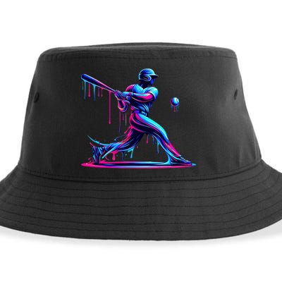 Baseball Player Drip For N Ice Cream Sustainable Bucket Hat