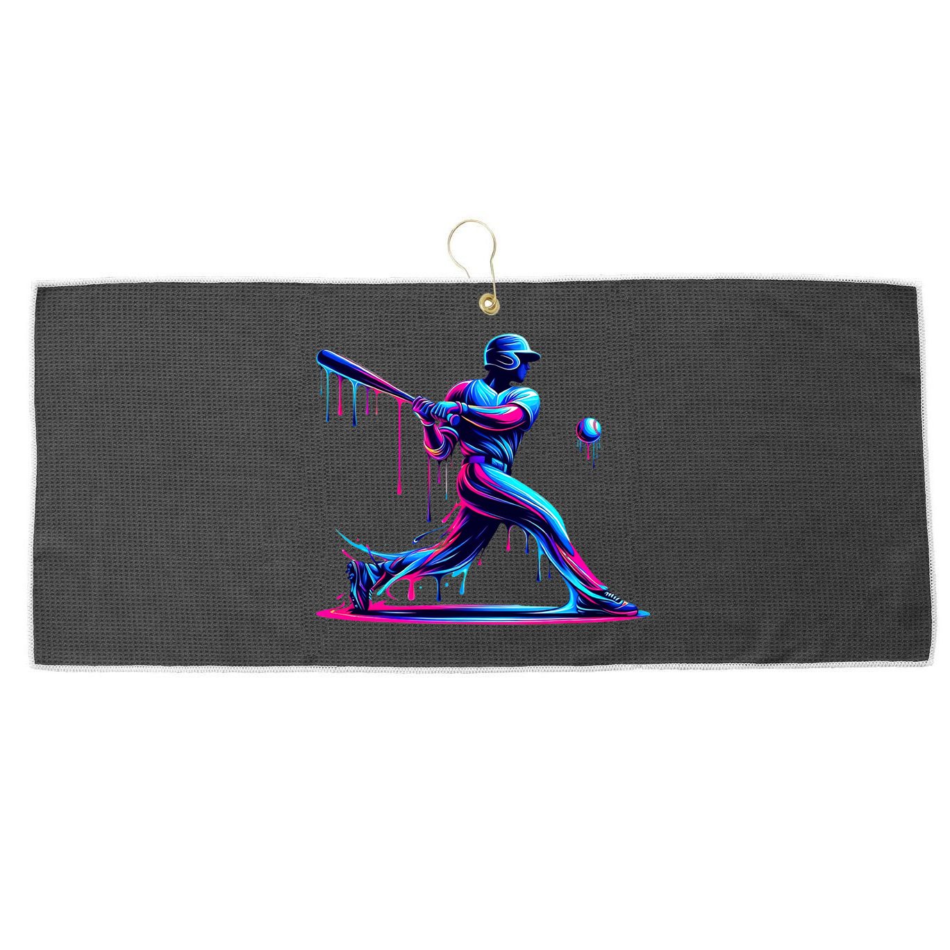 Baseball Player Drip For N Ice Cream Large Microfiber Waffle Golf Towel