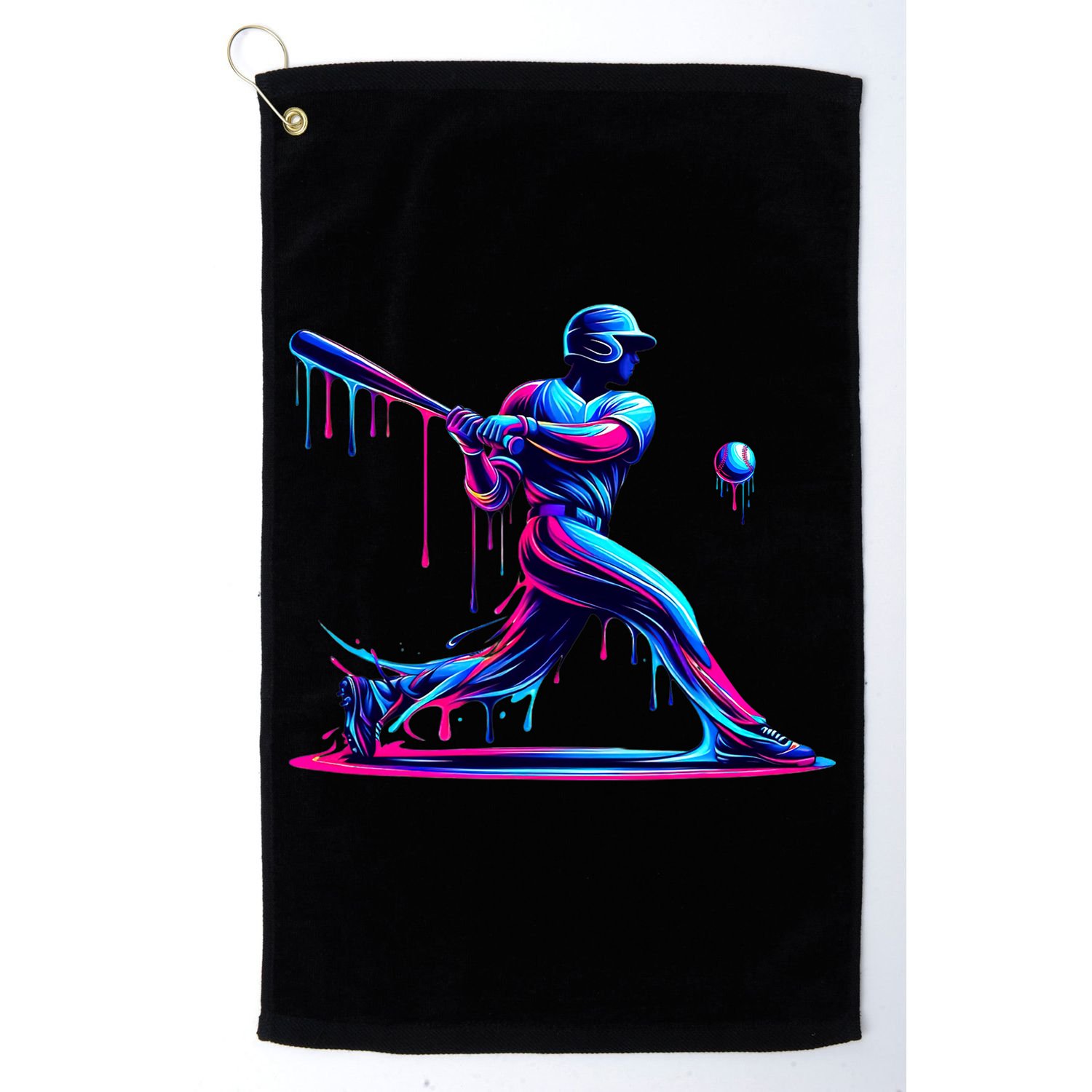 Baseball Player Drip For N Ice Cream Golf Towel