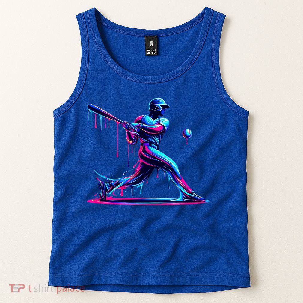 Baseball Player Drip For N Ice Cream Tank Top