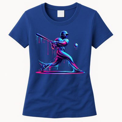 Baseball Player Drip For N Ice Cream Womens T-Shirt