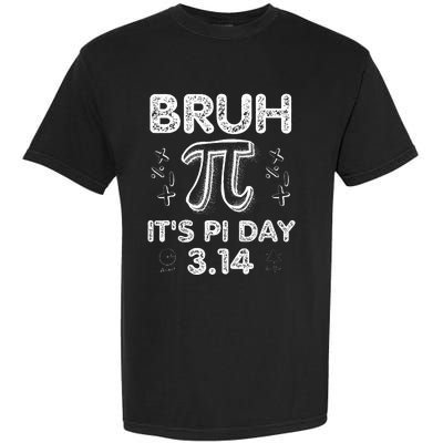 Bruh Pi Day 3.14 Pi Symbol Funnyteachers Math Lovers Garment-Dyed Heavyweight T-Shirt