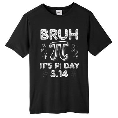 Bruh Pi Day 3.14 Pi Symbol Funnyteachers Math Lovers Tall Fusion ChromaSoft Performance T-Shirt