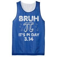 Bruh Pi Day 3.14 Pi Symbol Funnyteachers Math Lovers Mesh Reversible Basketball Jersey Tank