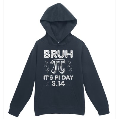 Bruh Pi Day 3.14 Pi Symbol Funnyteachers Math Lovers Urban Pullover Hoodie