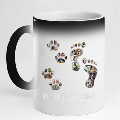 Brown Paws Dog Rescue 11oz Black Color Changing Mug