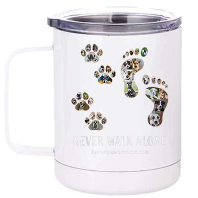 Brown Paws Dog Rescue 12 oz Stainless Steel Tumbler Cup