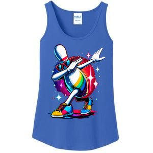 Bowling Pin Dabbing Sunglasses Bowler Player Ladies Essential Tank