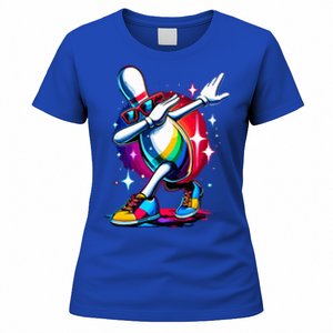 Bowling Pin Dabbing Sunglasses Bowler Player Women's T-Shirt