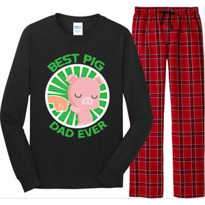 Best Pig Dad Ever Gift Long Sleeve Pajama Set