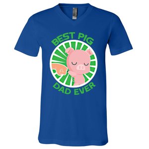 Best Pig Dad Ever Gift V-Neck T-Shirt