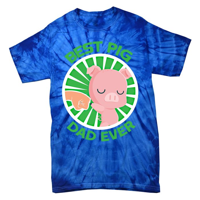 Best Pig Dad Ever Gift Tie-Dye T-Shirt