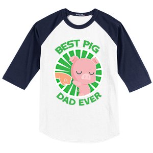 Best Pig Dad Ever Gift Baseball Sleeve Shirt