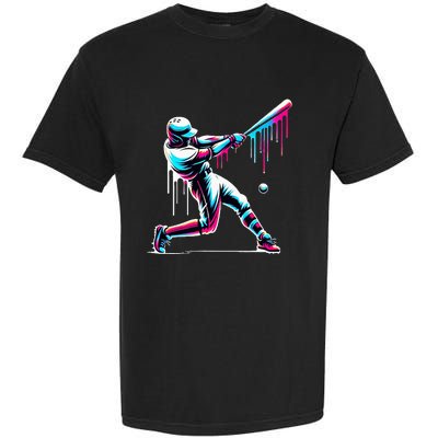 Baseball Player Drip Garment-Dyed Heavyweight T-Shirt