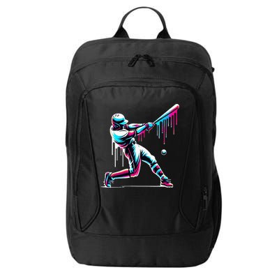 Baseball Player Drip City Backpack