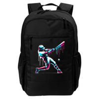 Baseball Player Drip Daily Commute Backpack