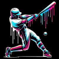 Baseball Player Drip Sustainable Bucket Hat
