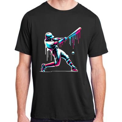 Baseball Player Drip Adult ChromaSoft Performance T-Shirt