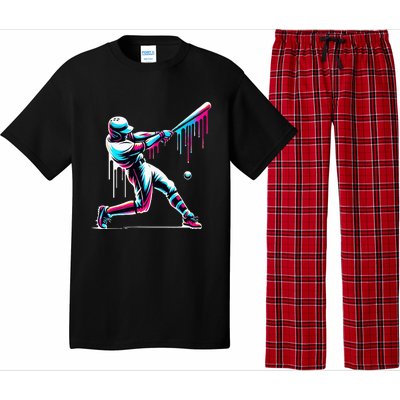 Baseball Player Drip Pajama Set