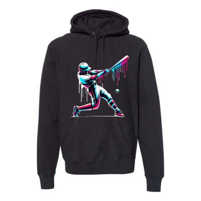 Baseball Player Drip Premium Hoodie