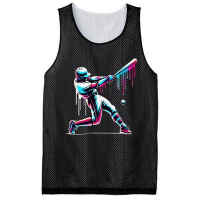 Baseball Player Drip Mesh Reversible Basketball Jersey Tank