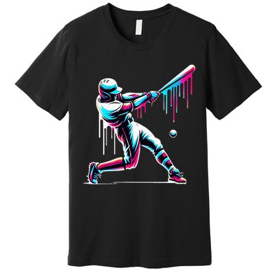 Baseball Player Drip Premium T-Shirt