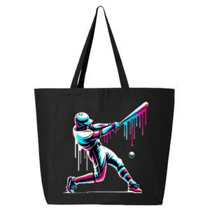 Baseball Player Drip 25L Jumbo Tote